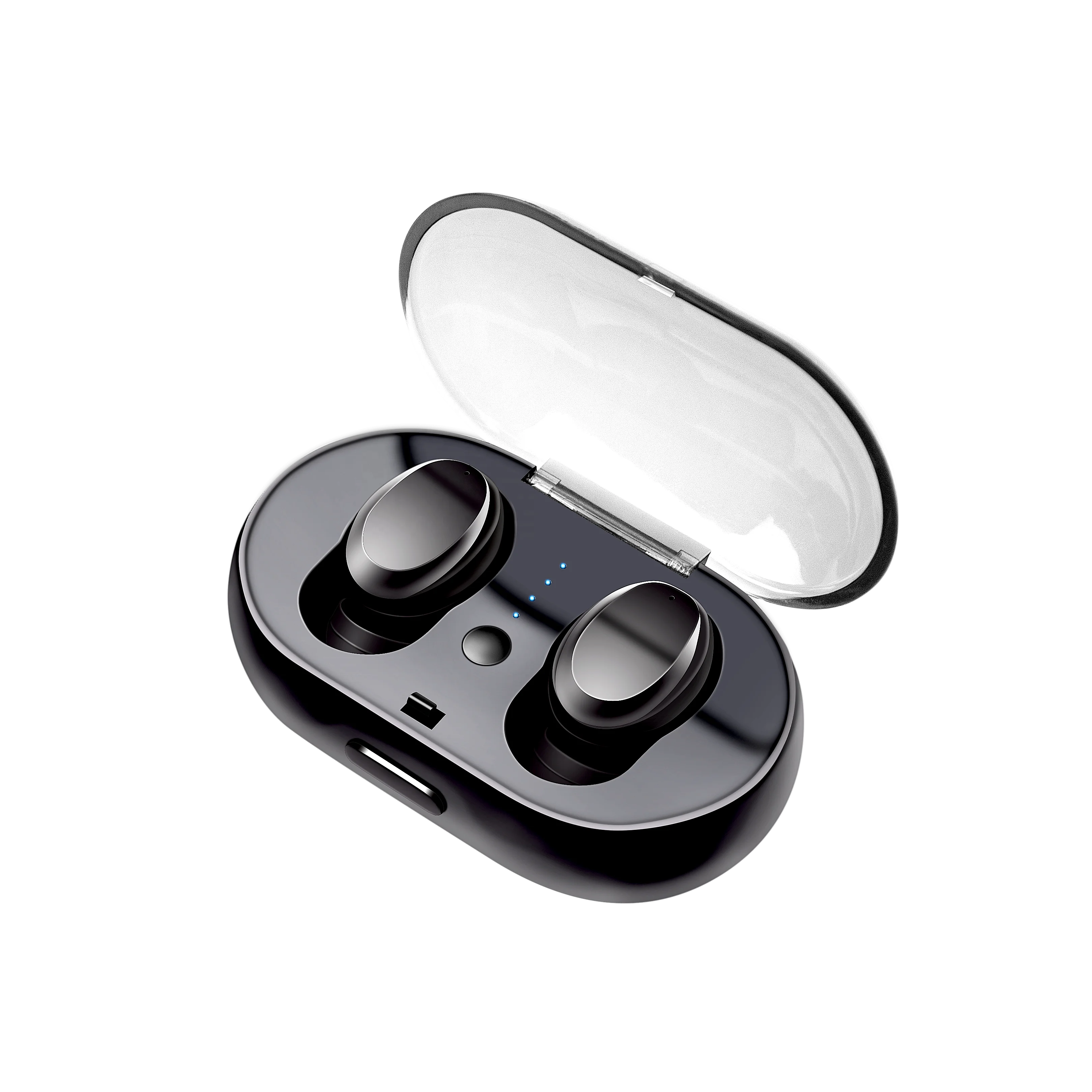 

New Idea High Quality Portable Cool Sport Mini Tws Microphone V5.0 True Wireless Earbuds Headset With Charging Case, N/a