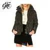 Simple design multicolor winter plus size zipper women coat