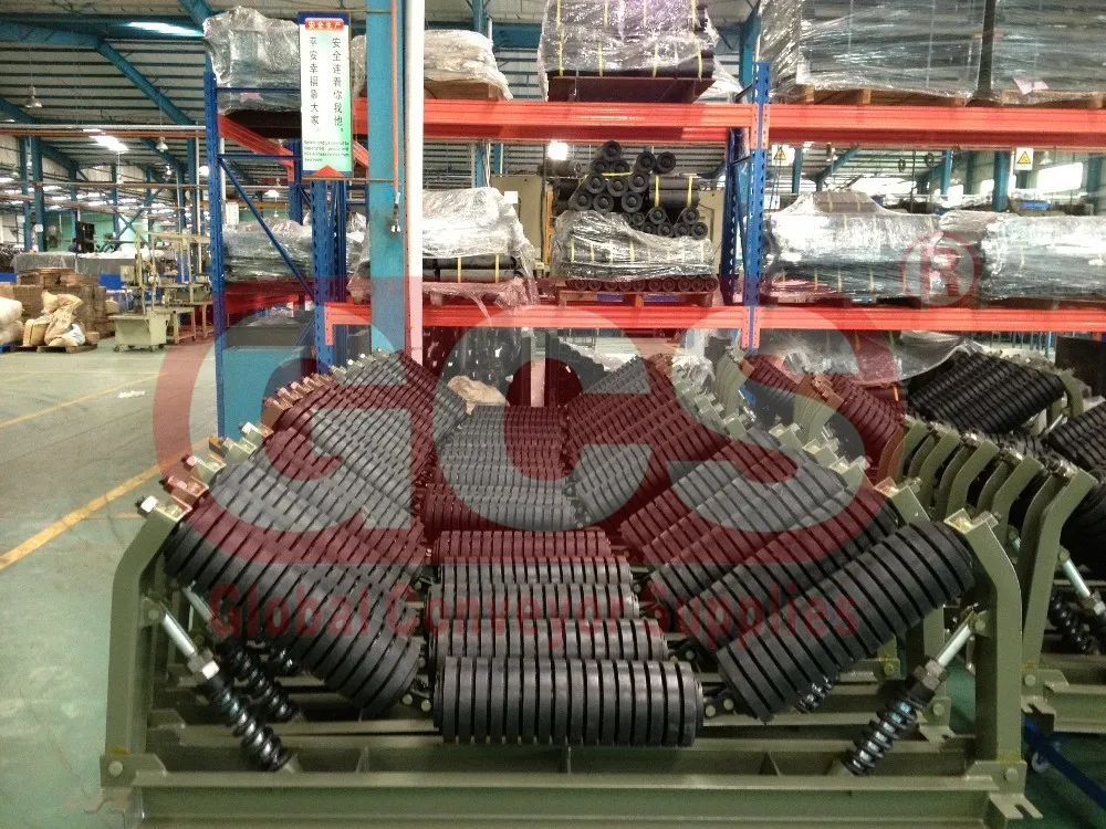 Industrial Heavy Duty Vgrooved Conveyor Impact Roller With Bearings