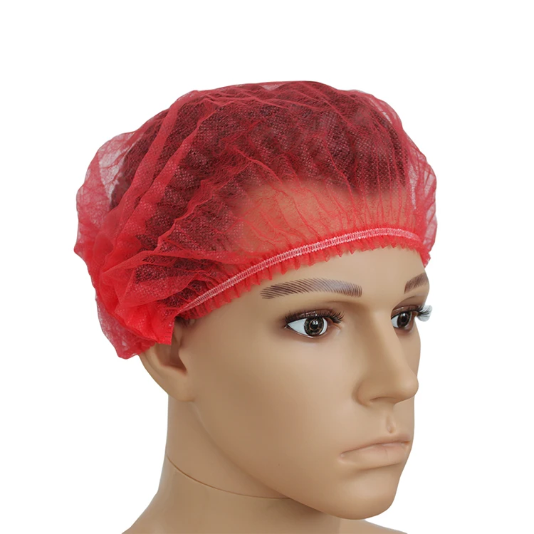 
High quality medical head cover disposable mob cap with different colors hat 