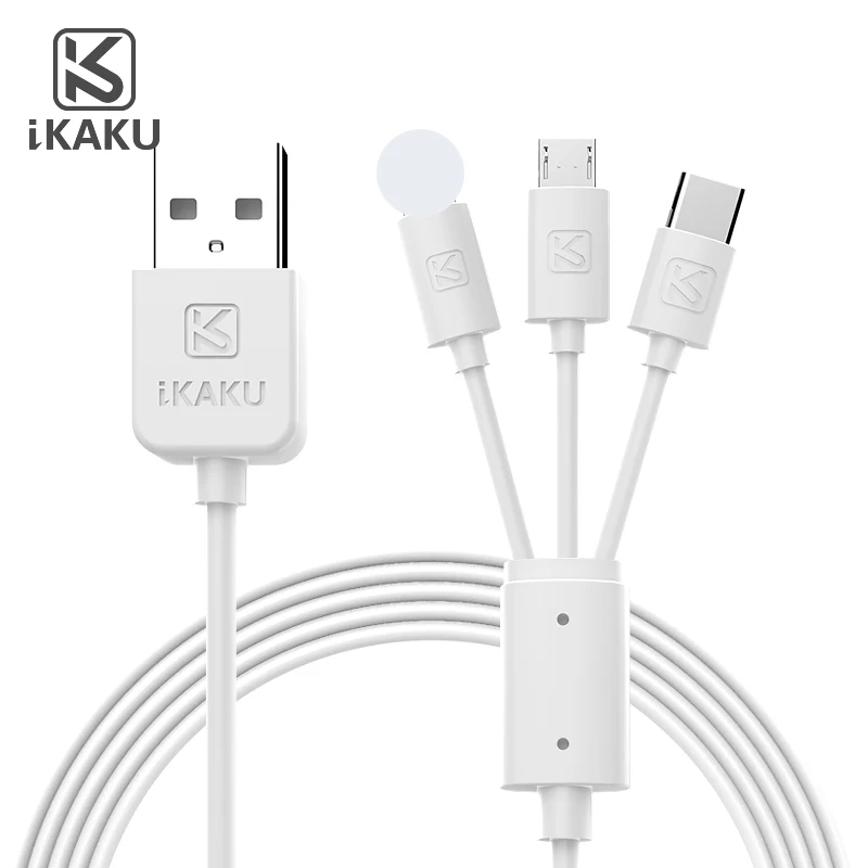 

KAKU Logo custom multi-function 3 in 1 usb cable micro cord connector adapter, N/a