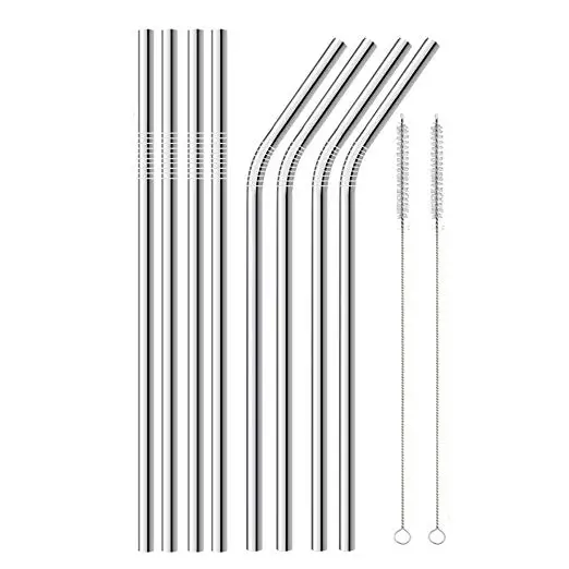 
BHD Custom Reusable LFGB Food Grade Metal Drinking Straws 10.5