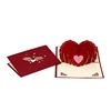 Wholesale fancy design custom pop up birthday wedding envelope greeting card