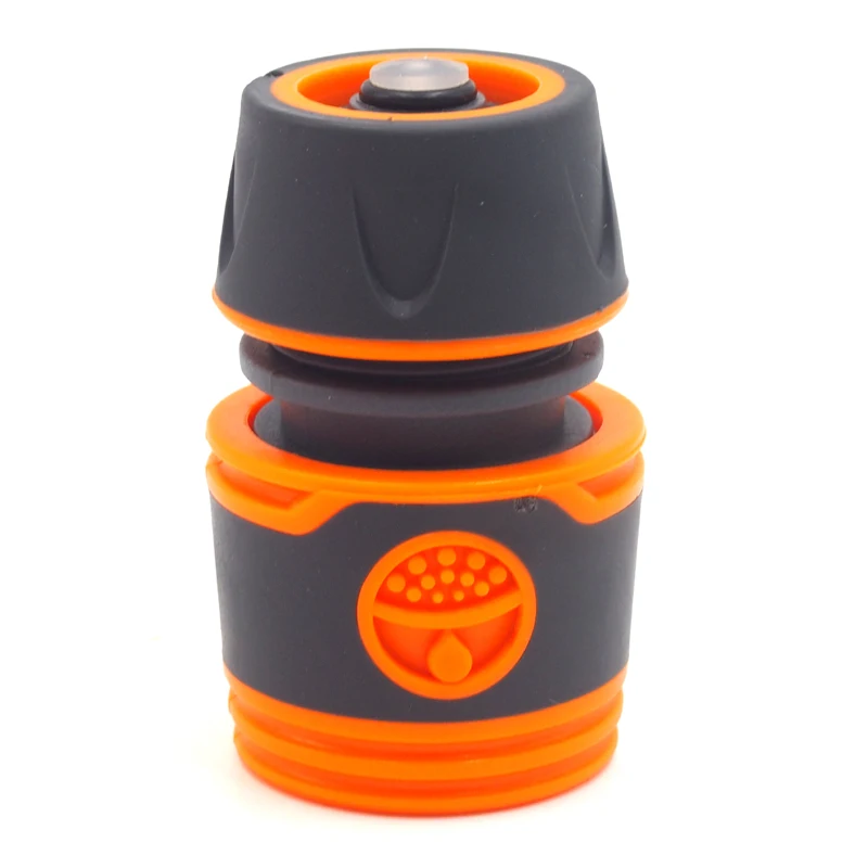 

Plastic 1/2" garden hose soft quick connector with waterstop