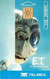 E.T. The Extra Terrestrial Mexican Ladatel Phone Card E.T. El Extraterrestre