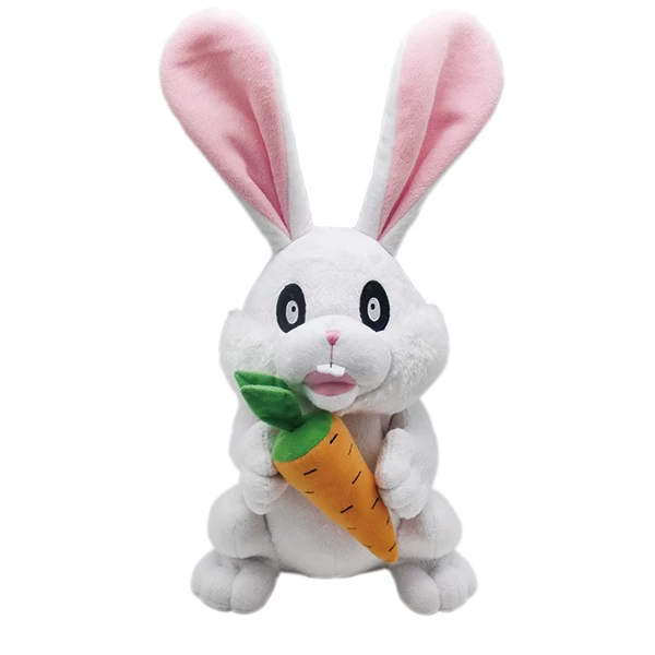 realistic plush bunny