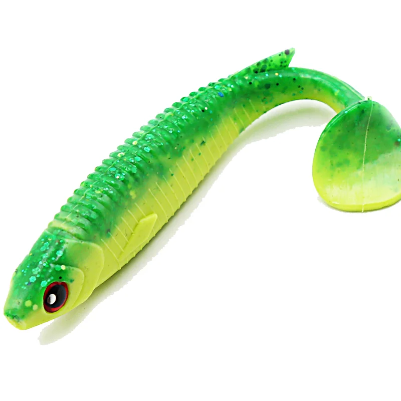

soft plastic vibes soft shad fishing lure soft vibe bait, 10 colors available