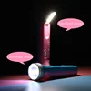 18650 battery circular rechargeable environmental led solar flashlight
