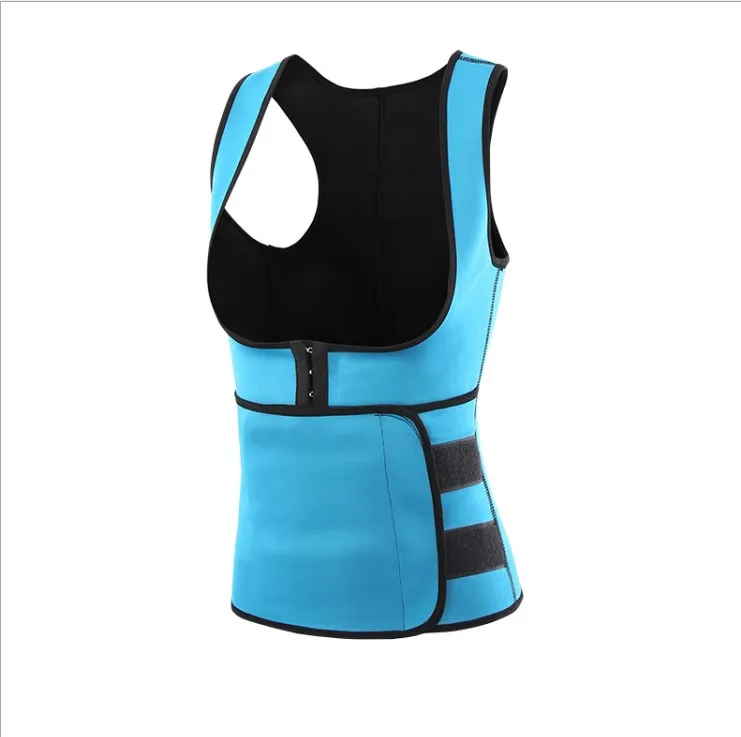 Hot Sale Neoprene Sauna Suit Tank Top Vest with Adjustable Waist Trimmer Belt