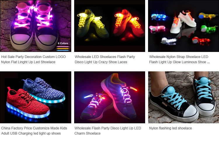 led shoelaces wholesale