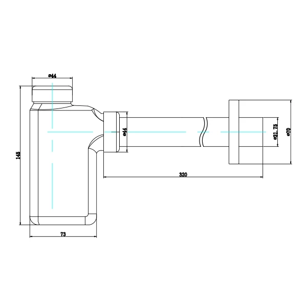
Kingchun bath basin bottle trap popular sink drain bottle trap (J216-C) 