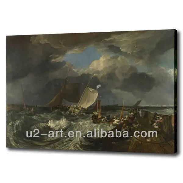 Classical pictures canvas paintings sea and ships