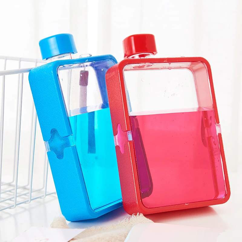 

new design water bottle A5 notebook flat bottle water bottle, Customized color