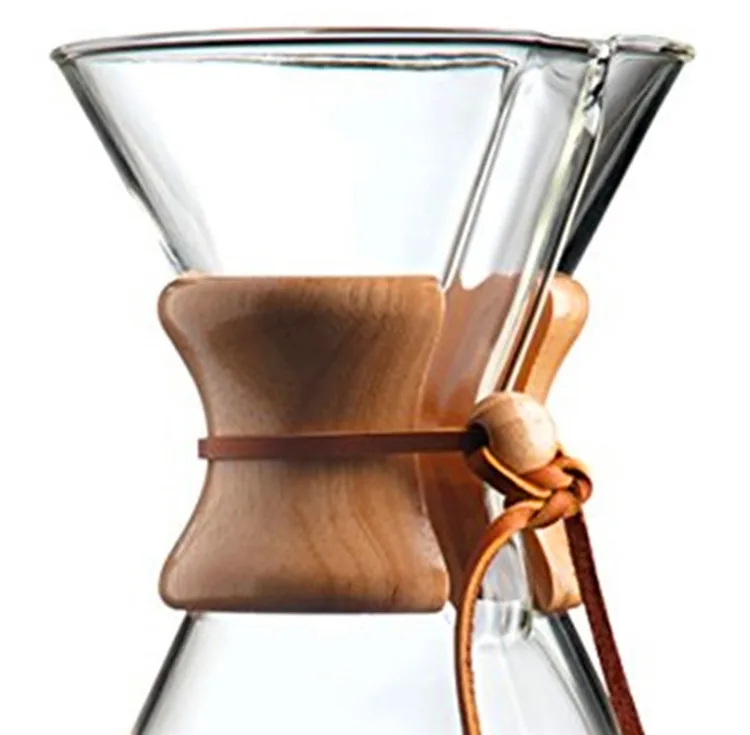 独特的设计 800 毫升便携式浓缩咖啡咖啡机倒在咖啡壶玻璃咖啡机上