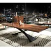 2015 modern design dining room furniture mahogany wood dining table