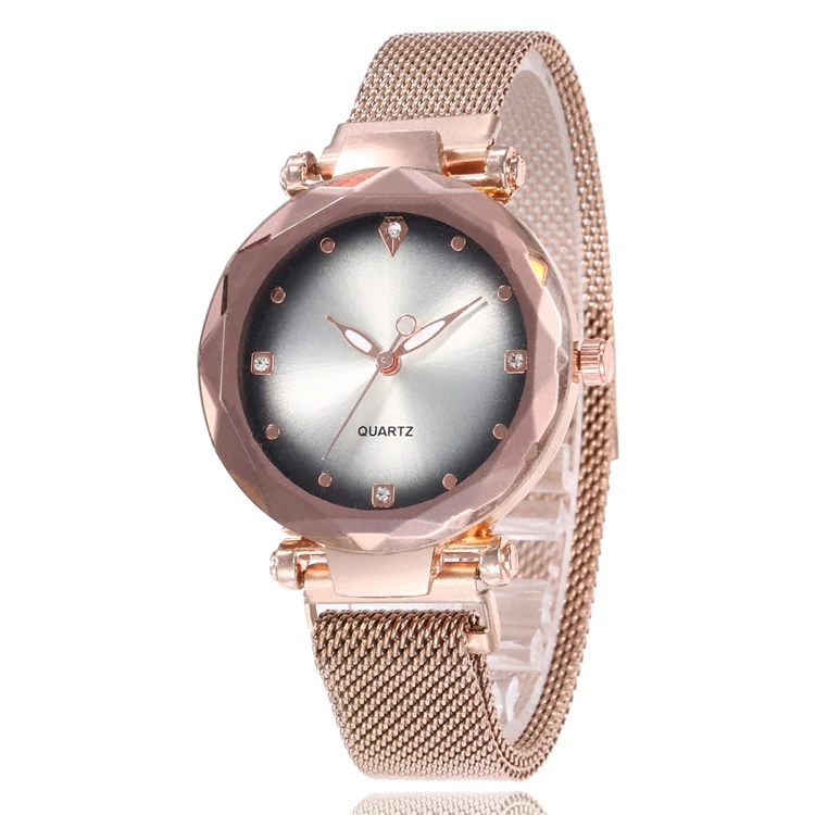 New Design TW100 Top Luxury Women Watch Magnet Buckle Milan Mesh Strap Diamond Fancy Female Wristwatch