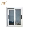 Aluminium double sash sliding glass reception window for balcony