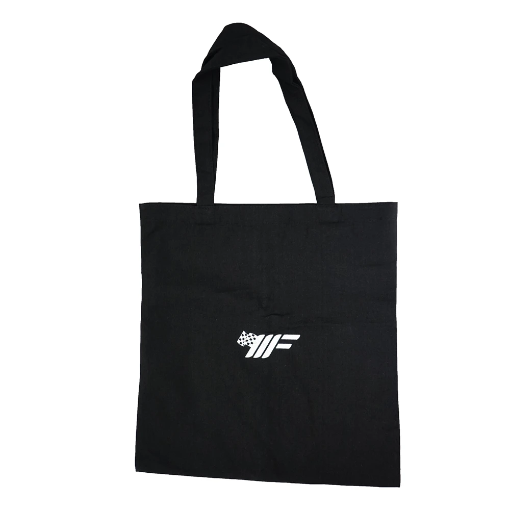 

Wholesale standard size black cotton canvas tote bag, Customized color