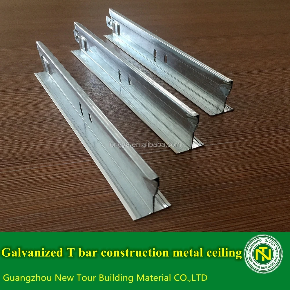 Galvanized T Bar Construction Metal Ceiling Track Buy Galvanized