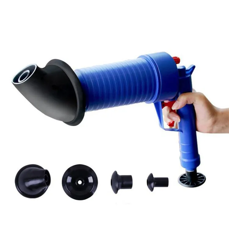 

Home High Pressure Air Drain Blaster Pump Plunger Sink Pipe Clog Toilets Bathroom Kitchen Cleaner Kit Cucina Suction Cup