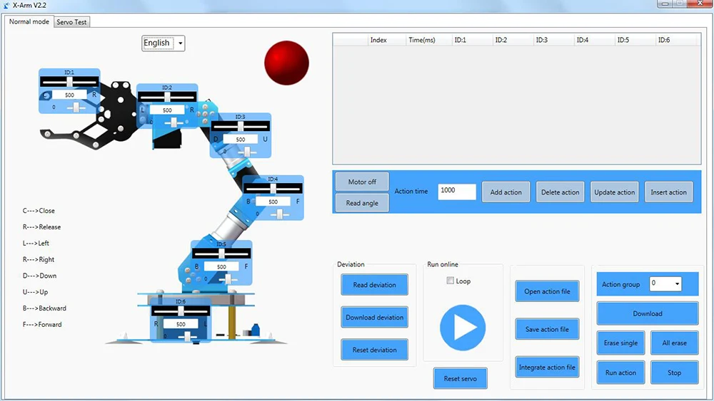 Hiwonder new design robot with serial bus servo,free PC software,App,educational arduino 6axis robotic arm