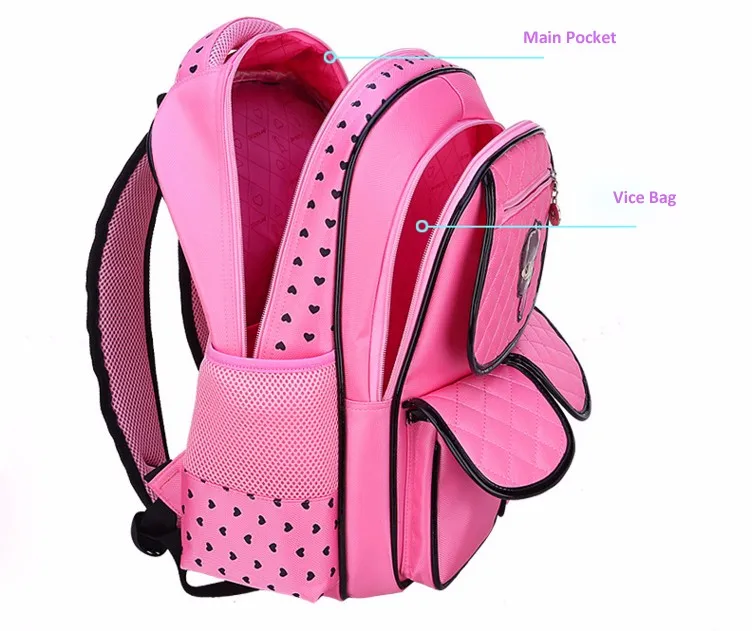 Four Color Wcolesale Cute Princess Backpack School Girl - Buy Backpack ...