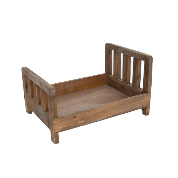 

Vintage Rustic baby wood bed Newborn bed photography props Baby photo stand props
