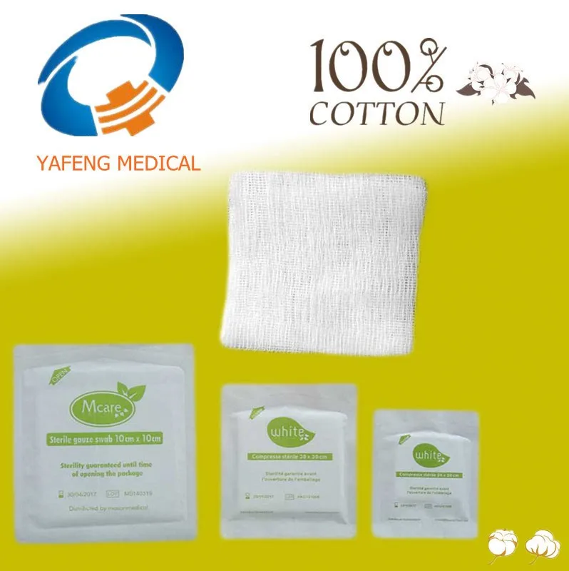 
compressas de gaze 100% all natural cotton gauze pieces 12ply 7.5x7.5cm gauze swabs non sterile gauze 