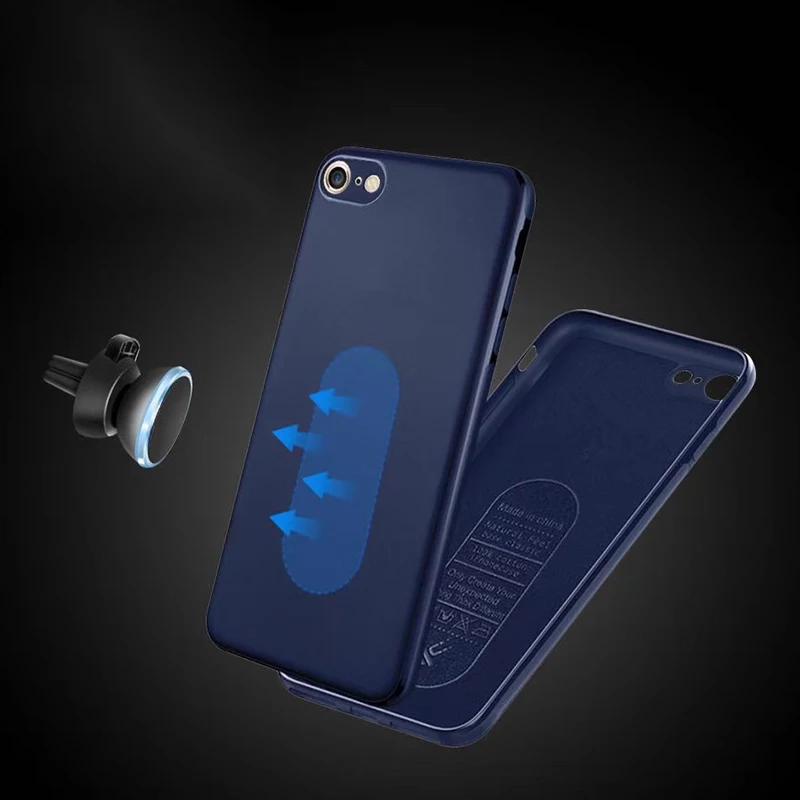 

Soft silky touch Magnetic thick TPU case for iPhone X