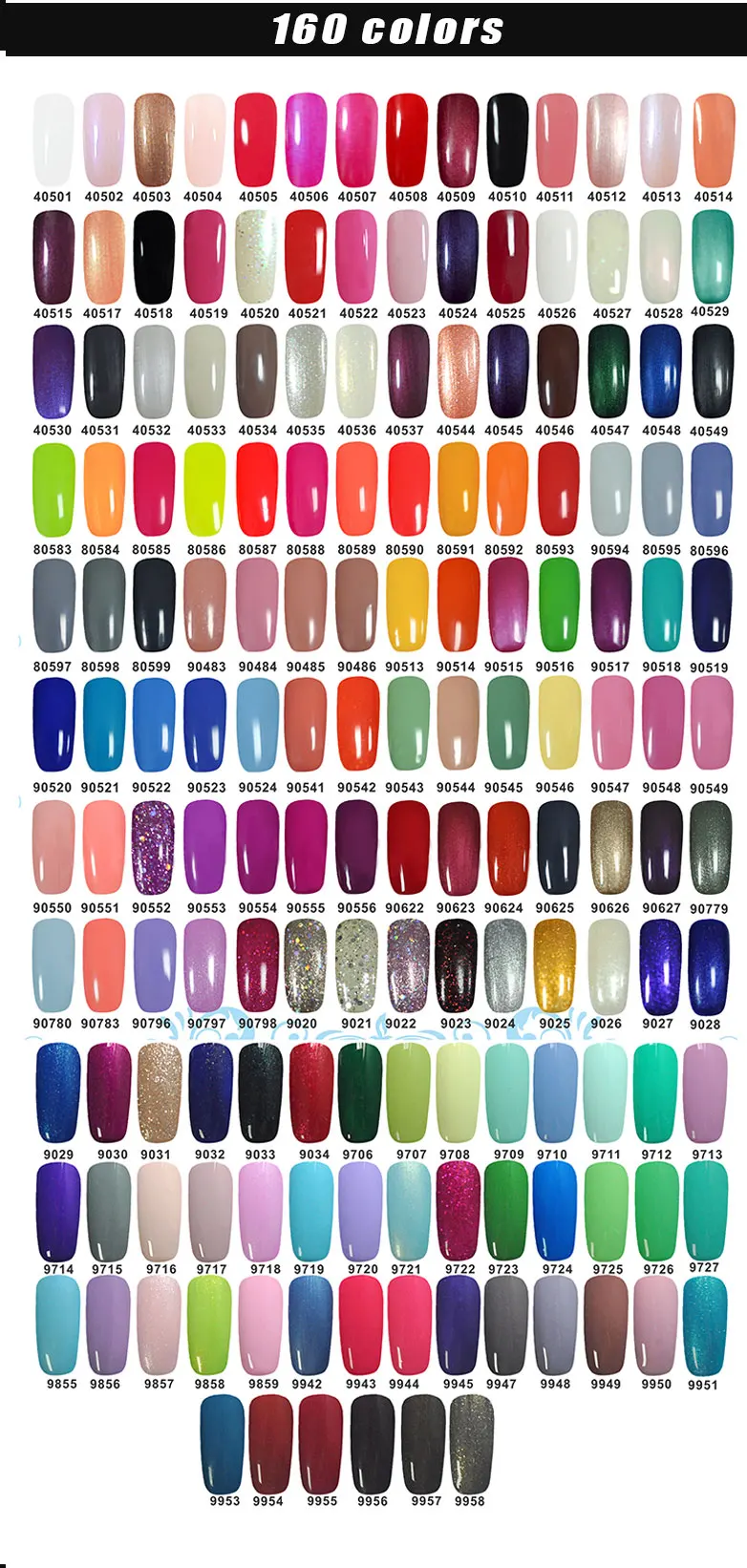 Roniki 7.3mlsmartly 160 Colors Salon Professional Uv Gel Soak Off ...