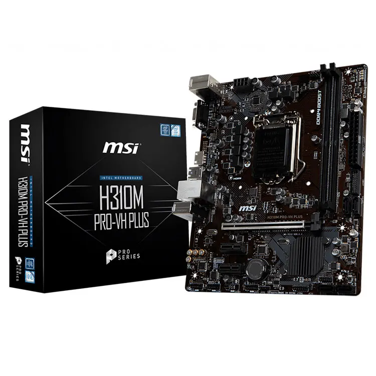 MSI Intel H310M PRO VH PLUS 32GB DDR4 LGA1151 PCI-E SATA m ATX Gaming Motherboard