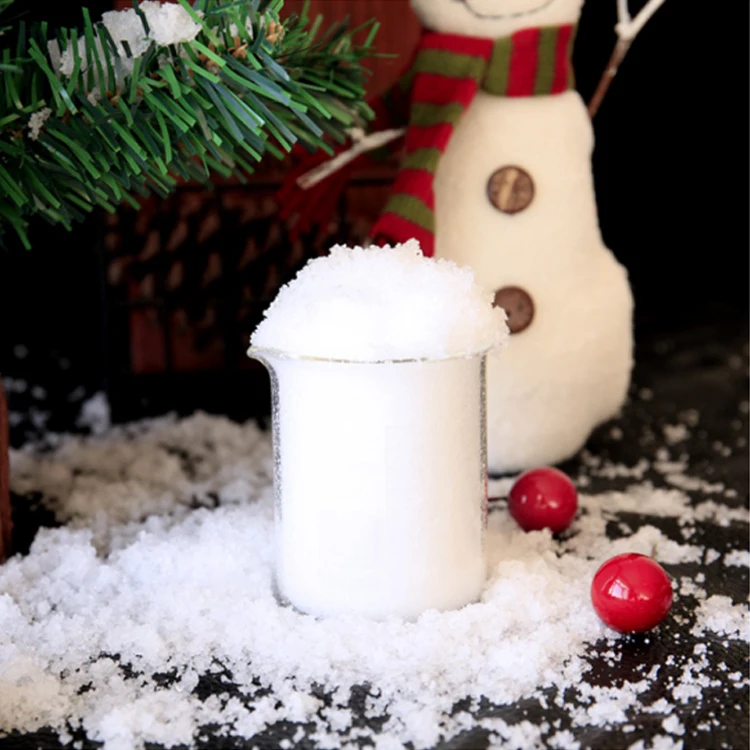 Wholesale No Harm To Human Absorbent Polymer Christmas Magic Artificial Instant Snow Powder