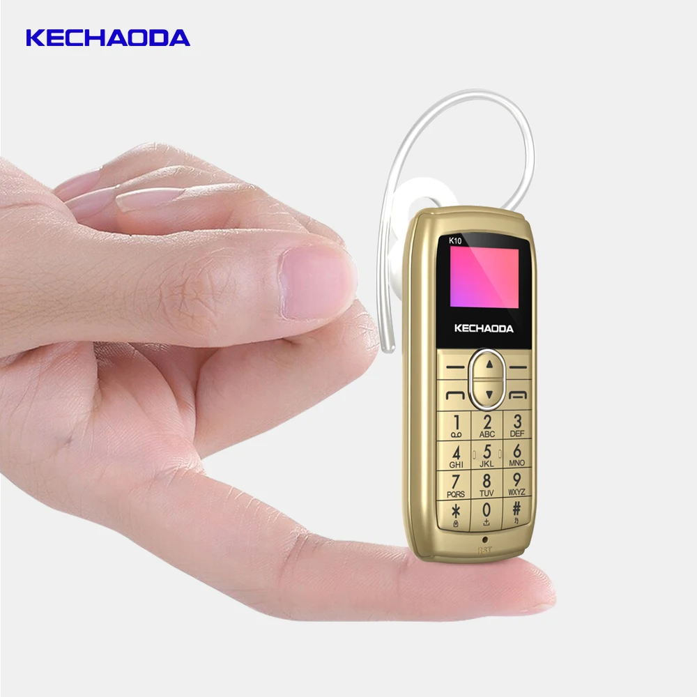 KECHAODA K10 1.4 inch smallest  mobile phone in the world  with  BT dialer BT headset holder