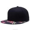 Screen Printed Brim Hip Hop Hat Blank Snapback Cap Structured Cap