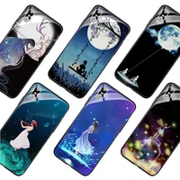 

Tempered Glass Back Cover and Luminous Phone Case For iphone X, XR, XSMAX