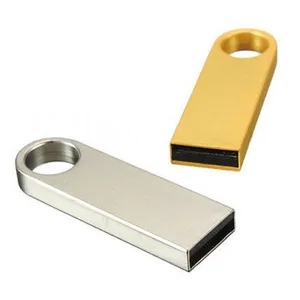 Golden Metal USB Key Pendrive 16GB 32GB or 64GB