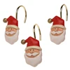 Carnation Home Fashions Santa Claus christmas Ceramic Shower Curtain Hooks