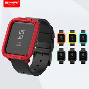 SIKAI Wholesale Armor Watch Cover for Xiaomi Amazfit BIP Anti Scratch Screen Protector Protective  Case Sport Watch Shell