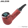 Authentic anlerr excellent Portable wooden dry herb vaporizer ceramic heating no combustion refill wax vaporizer