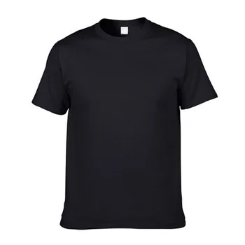 Custom Made High Quality Screen Printing Black Round Neck T Shirt For ...