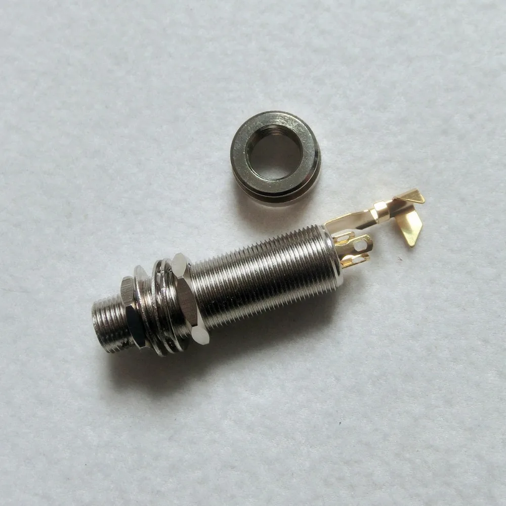 

Electric Bass guitar parts nickel Jack output end pin jack style all electric guitar parts replacement store online