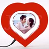 Acrylic Love Heart Magnetic Levitation Anti Gravity Floating Photo Frame with LED Lights