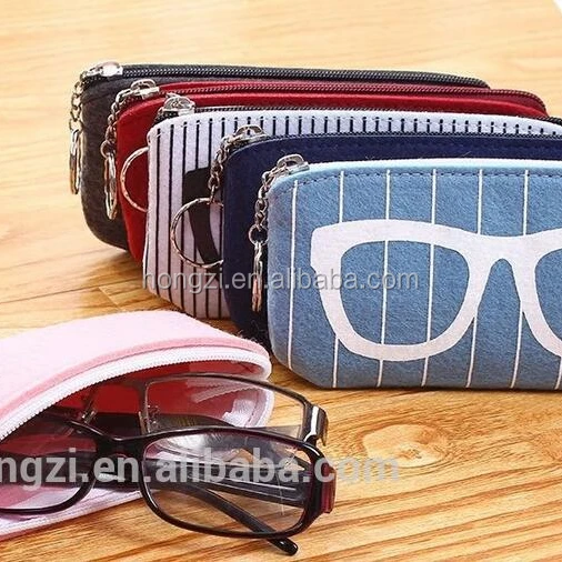 

Colorful Sunglasses Case For Women Glasses Box Felt Sunglasses Bag Eyeglasse cases For Men Eyewear Accessories