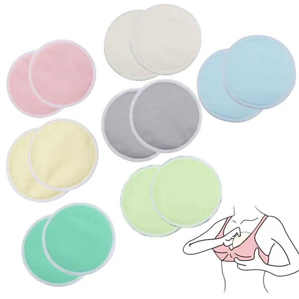 

Organic reusable cotton round cooling breast pads reusable flat breast pads