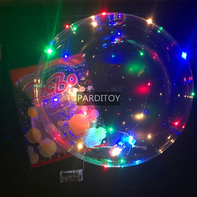 

Free shipping 50pcs LED bobo balloon with 30 LEDs 3 metters LED copper wire string lights