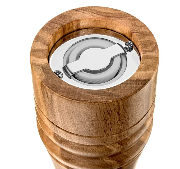 Wholesale Handmade Manual Wood Spice Salt Shaker Premium Wooden Salt/Pepper Grinder&Wooden Pepper Mill