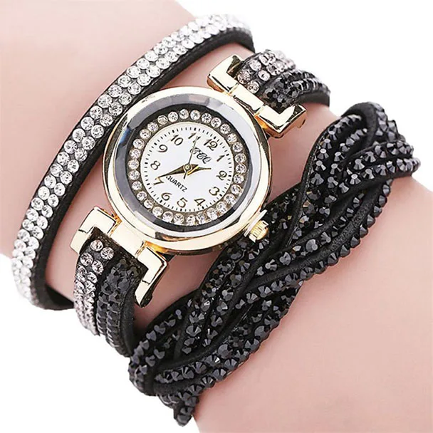 

Relogio Feminino Saat CCQ Womens Fashion Casual Analog Quartz Women Rhinestone Watch Bracelet Watches Gift Ladies Girls Clocks