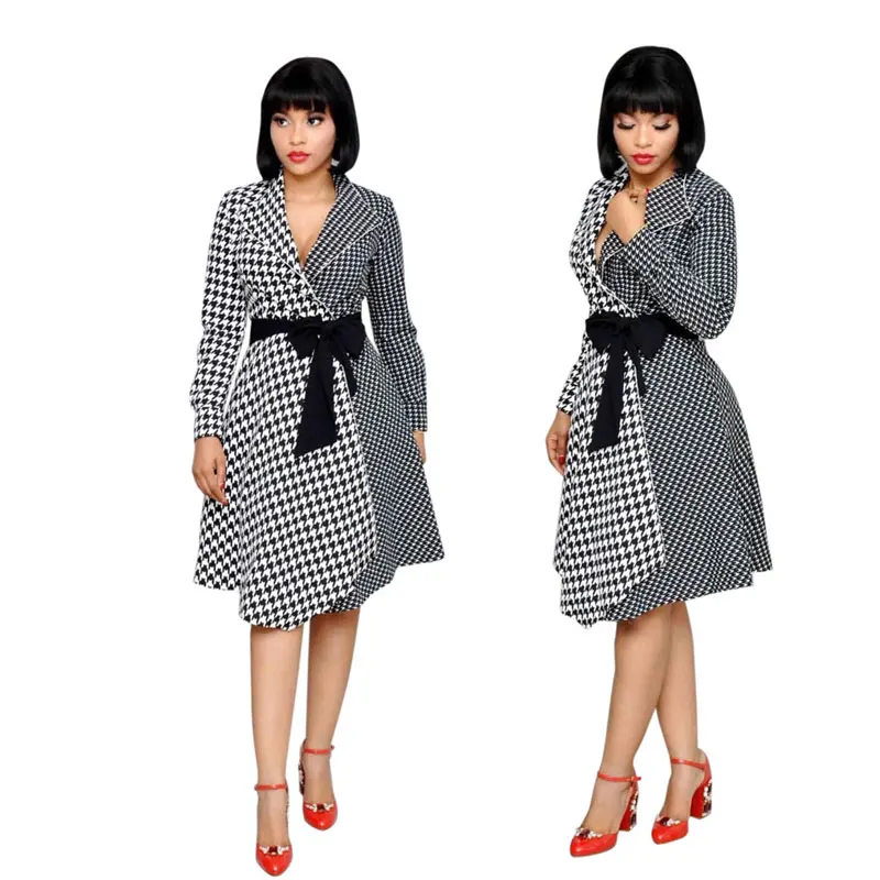 

90428-MX76 relaxed long sleeve dresses for mature woman