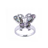 Cute Soft Rubber Silver Animal Butterfly Child's Ring, Silver Ring 325