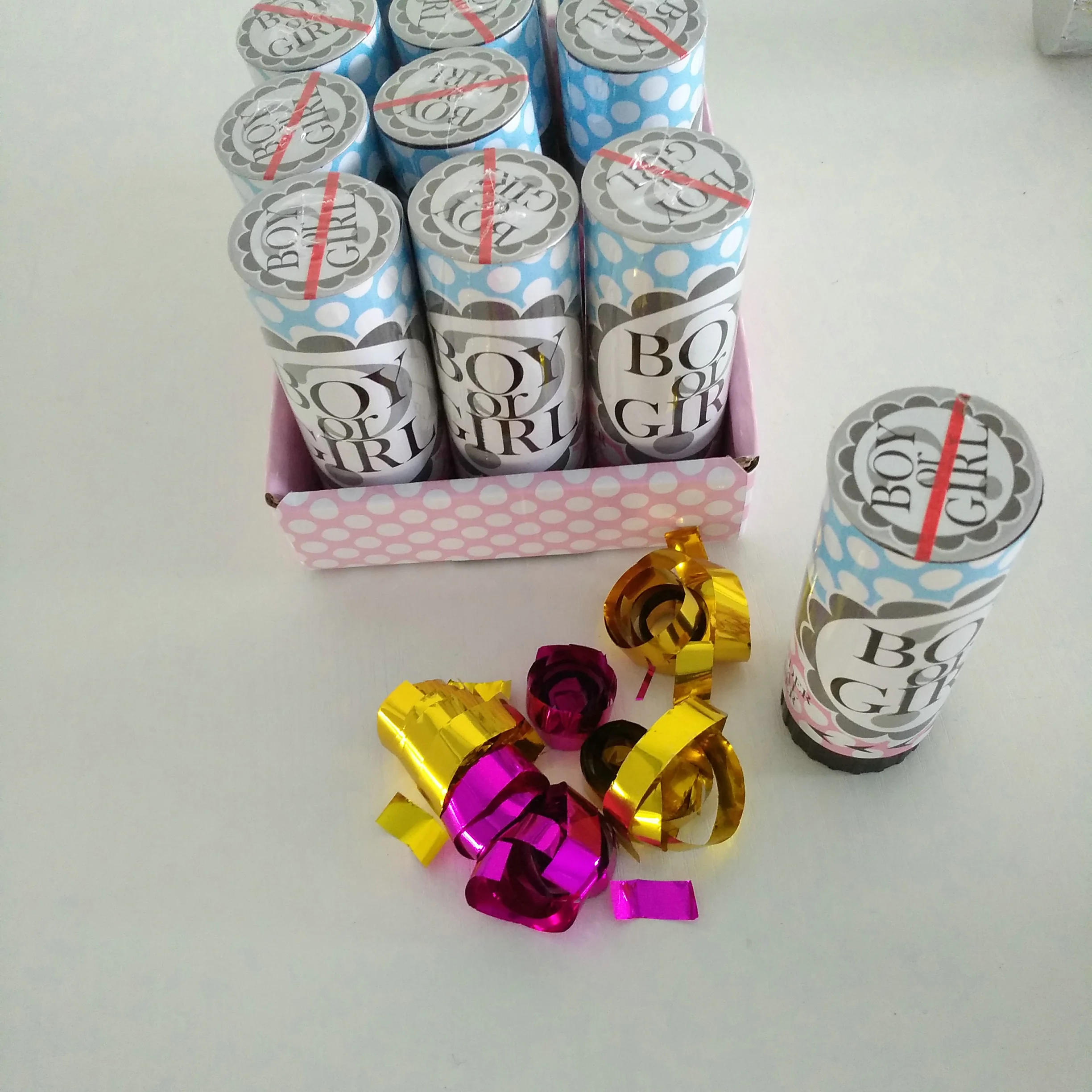 
spring driven party gun confetti gun 